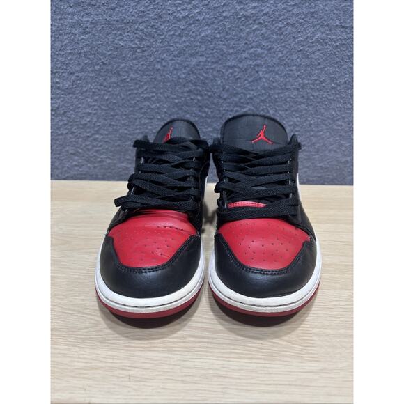 Nike Air Jordan 1 Low Alternate Bred Toe 553558-066 Mens Size 8 - Picture 2 of 9